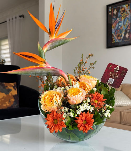 Golden Hour — Tropical Floral Arrangement